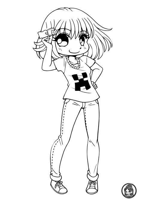 anime coloring pages chibi